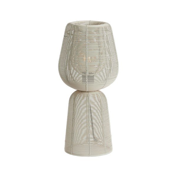 Kremno bela namizna svetilka (višina 42 cm) Aboso – Light & Living-image-3