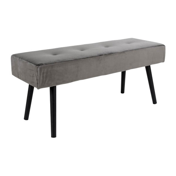 Siva žametna klop Bonami Essentials Skiby-image-2