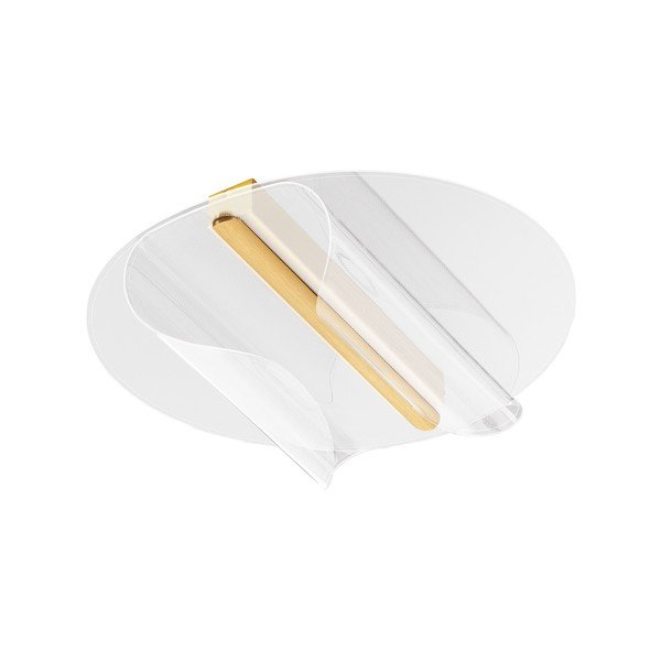 Aluminijasta LED zatemnitvena stropna svetilka v zlati barvi 55x45 cm Valentin – Nova Luce