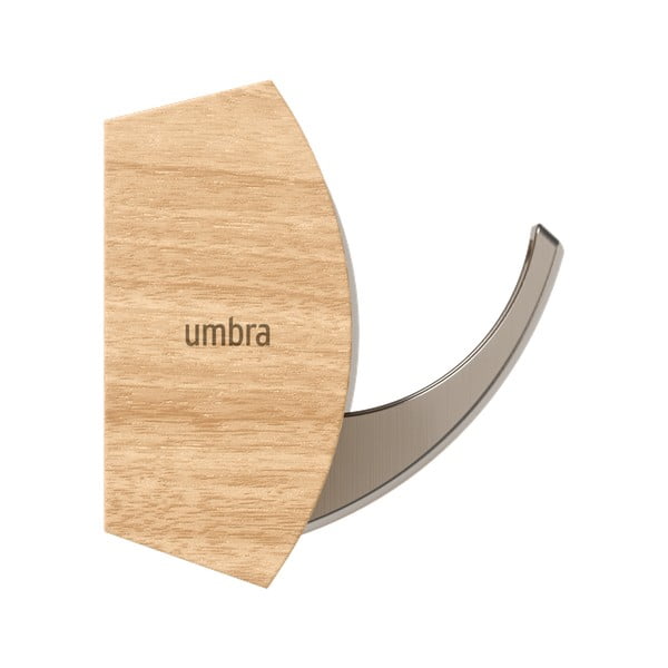 Stenski obešalnik iz masivnega topola v naravni barvi Flip – Umbra-image-4
