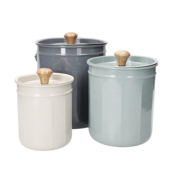 Jeklene posode za kompostne odpadke v kompletu 3 kos - Kitchen Craft