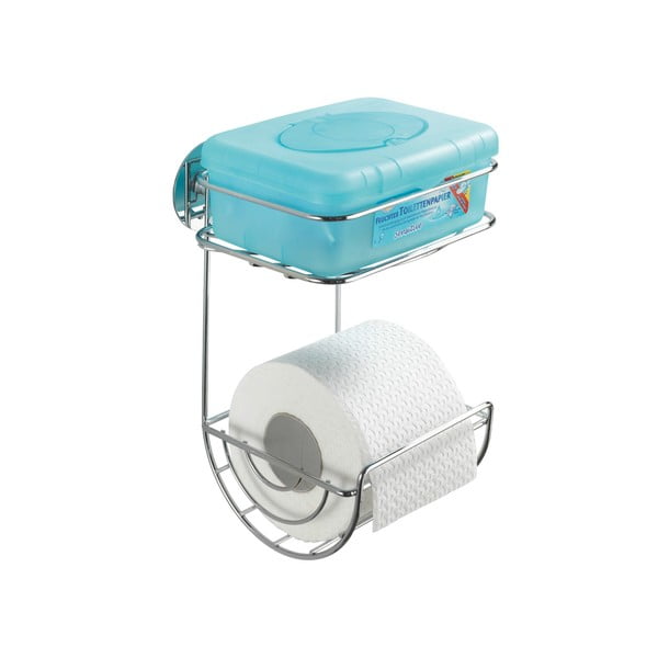 Wenko Turbo-Loc samonosilni dvonivojski nosilec toaletnega papirja, nosilnost do 40 kg