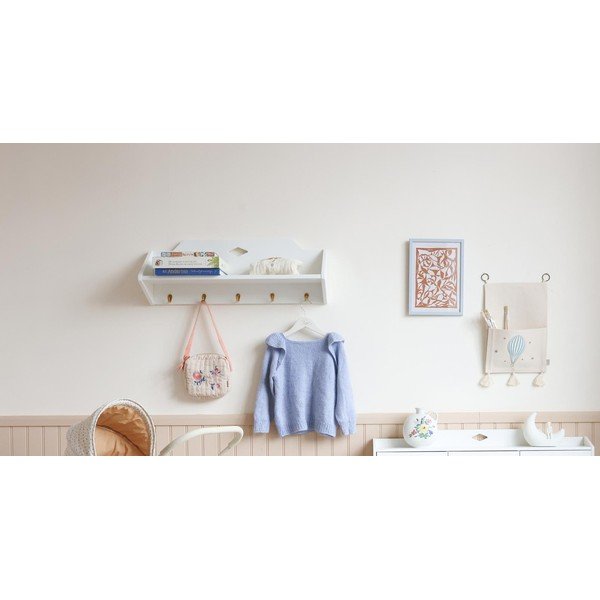 Bel stenski otroški obešalnik 75x27 cm Luca – Cam Cam Copenhagen-image-1