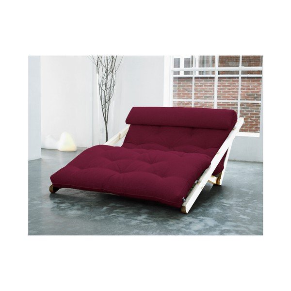 Lounge stol Karup Figo, Raw/Bordeaux, 120 cm-image-1