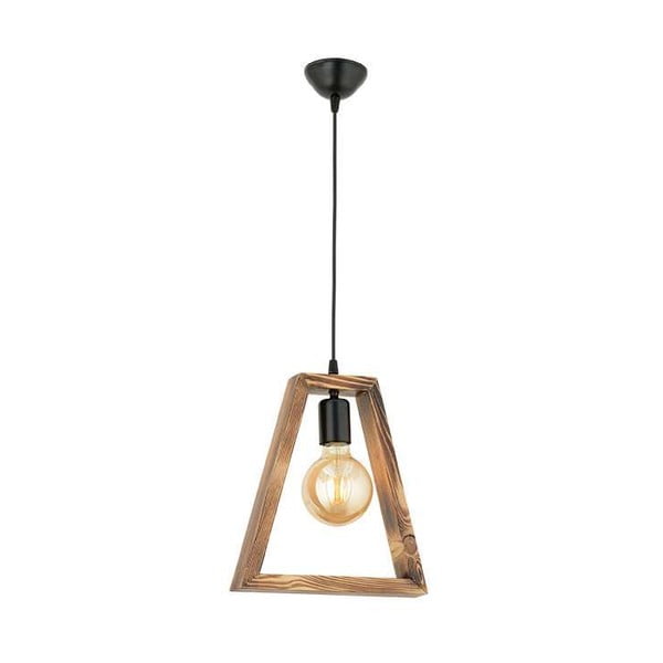 Viseča svetilka iz gabrovega lesa Geometrik Triangle-image-3