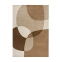 Rjava/bež ročno tkana volnena preproga 200x290 cm Glow – Flair Rugs