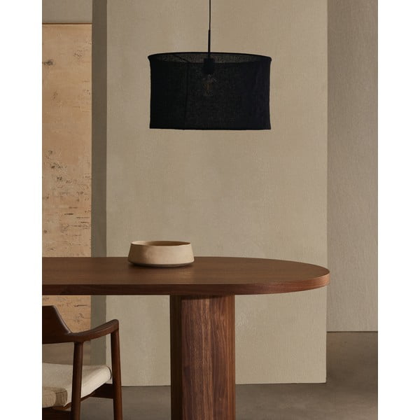 Črno senčilo ø 50 cm Mariela – Kave Home-image-1