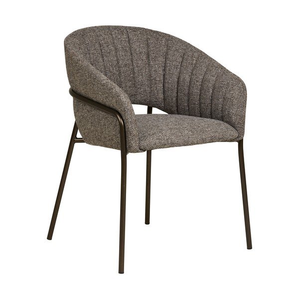 Siv jeklen jedilni stol z nasloni za roke Costa – House Nordic-image-3