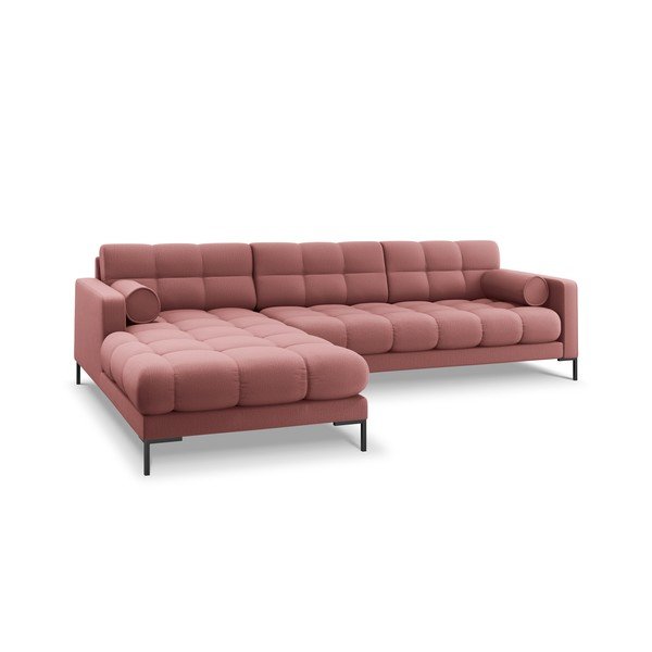 Roza kotna sedežna garnitura Cosmopolitan Design Bali, levi kot-image-3