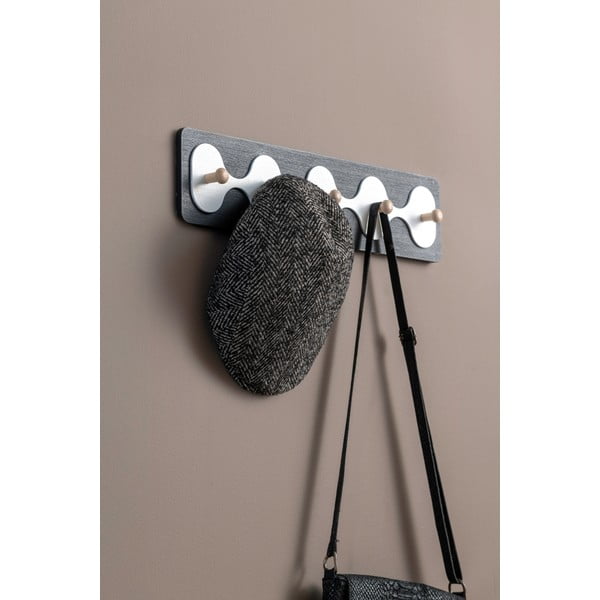 Črn stenski obešalnik 48 cm Rizar  – PT LIVING-image-1