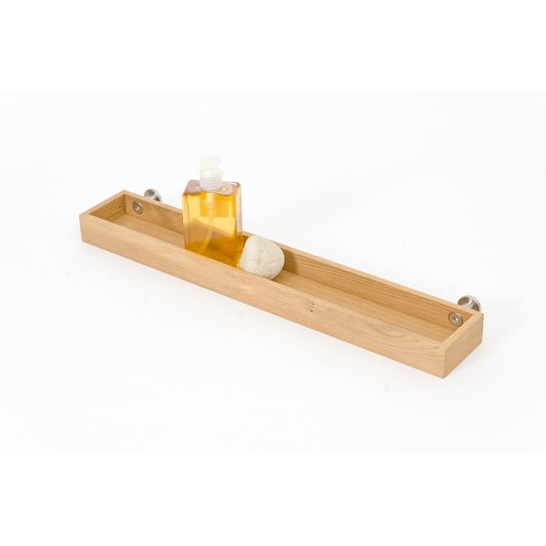 Stenska polica za kopalnico Wireworks Yoku Oak-image-3