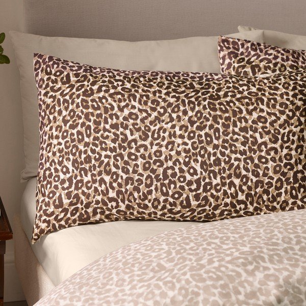 Rjava enojna posteljnina 135x200 cm Animal Print – Catherine Lansfield-image-2