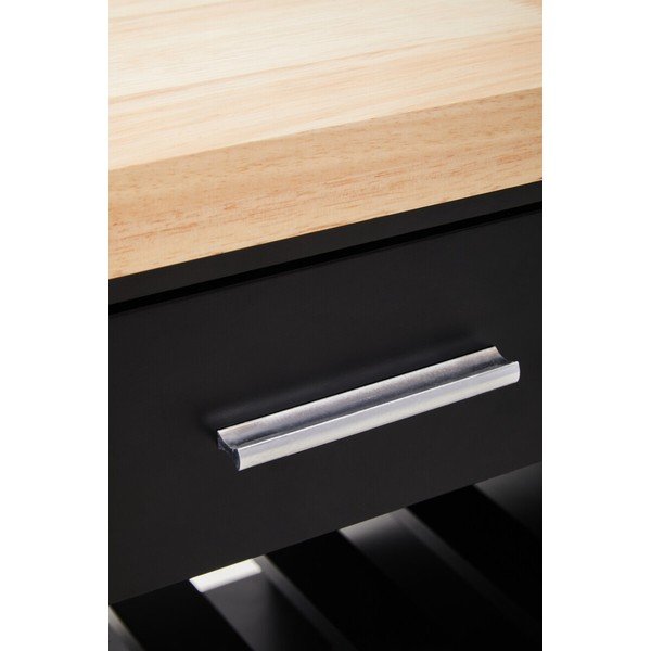 Servirni voziček na kolesih iz masivnega kavčukovca 48x105 cm Frankfurt – Premier Housewares-image-3