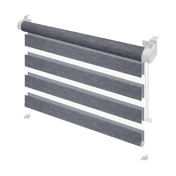 Antracitno siv zatemnitveni rolo 97x150 cm Zebra Silvalin – Gardinia-image-1