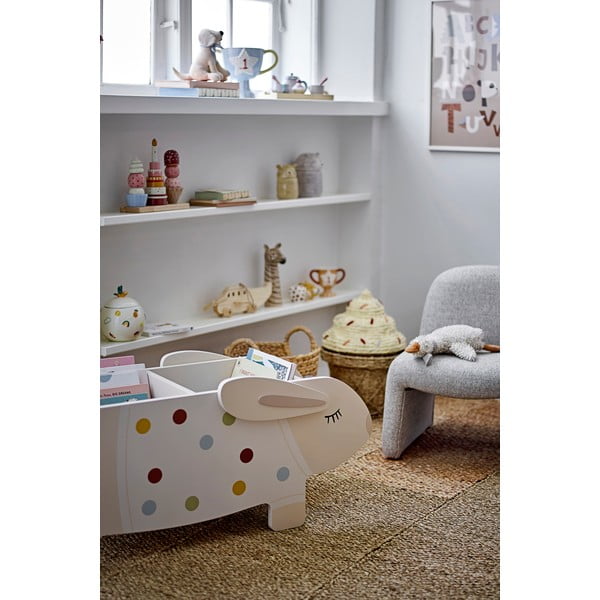 Kremno bel otroški regal 87x38x32 cm Villja – Bloomingville Mini-image-1