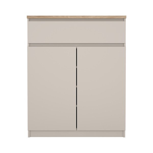 Kremno bela komoda 80x100x40 cm Naia – Tvilum-image-3