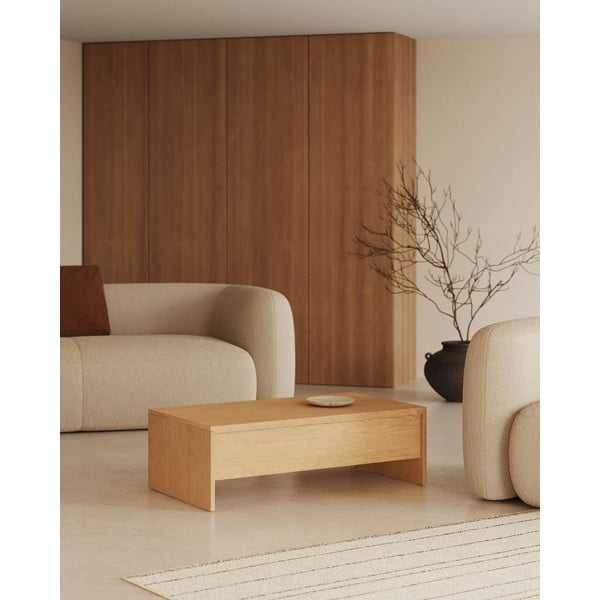 Mizica v hrastovem dekorju 60x110 cm Abilen – Kave Home-image-1