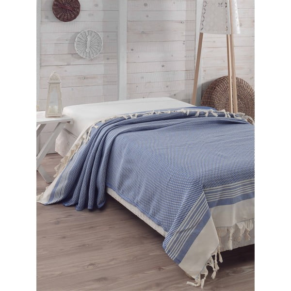 Prevleka za posteljo Hasir Blue, 200 x 230 cm