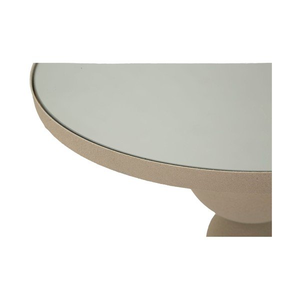 Okrogla stranska mizica s stekleno mizno ploščo ø 40,5 cm Dune – Mauro Ferretti-image-3