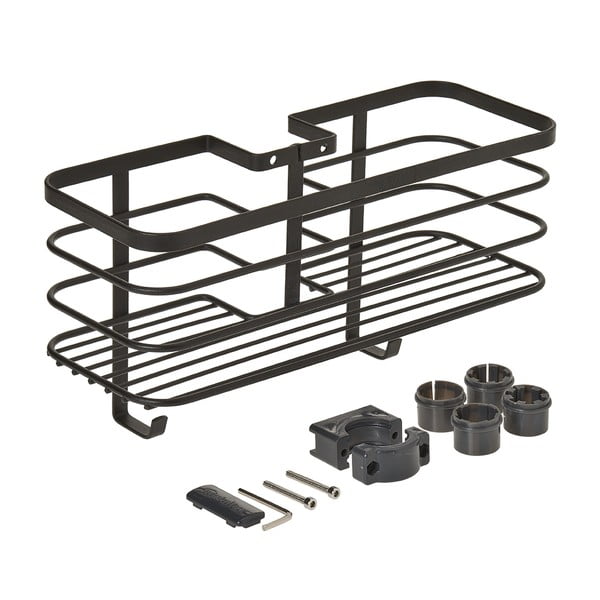 Črna kopalniška polica Metaltex Origin-image-4