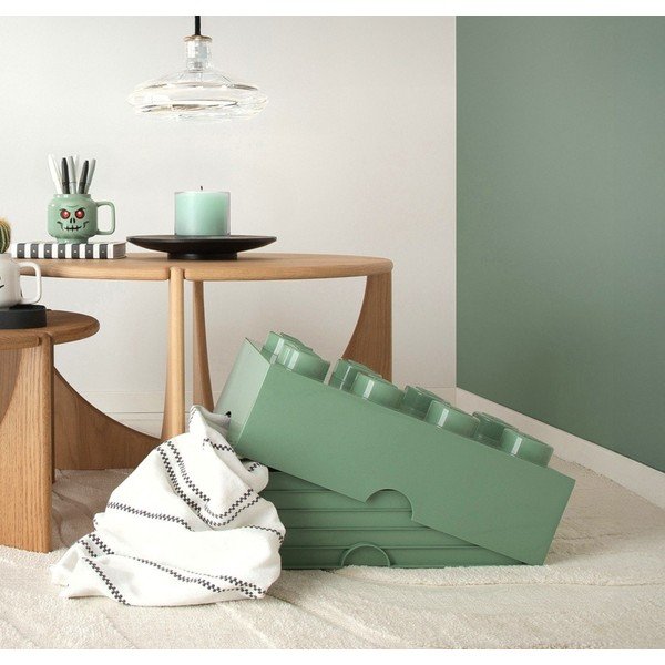 Khaki zelena škatla za shranjevanje LEGO®-image-1