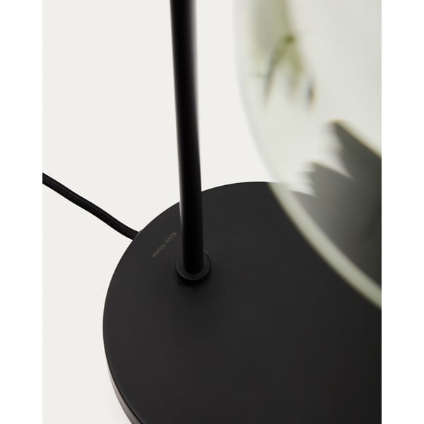 Zelena/v temni naravni barvi namizna svetilka s steklenim senčilom (višina 55 cm) Silex – Kave Home-image-3