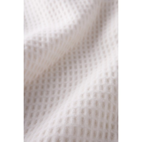 Krem odeja Euromant Waffle, 140 x 160 cm-image-3