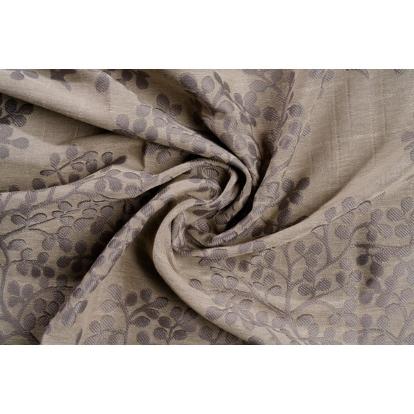 Siva/rjava zavesa 140x245 cm Kansai – Mendola Fabrics-image-1