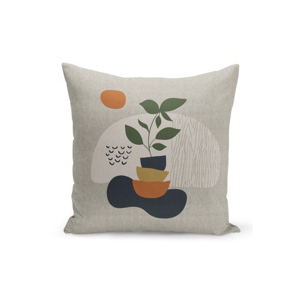 Blazina s polnilom Kate Louise Natural Plant , 43 x 43 cm