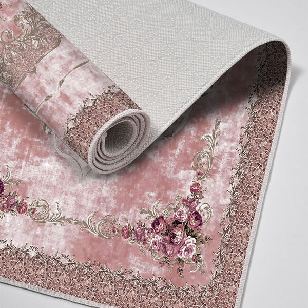 Rožnate kopalniške preproge v kompletu 2 ks 60x100 cm – Foutastic-image-2