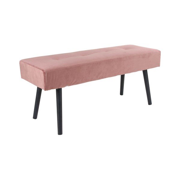 Rožnata žametna klop Bonami Essentials Skiby-image-2