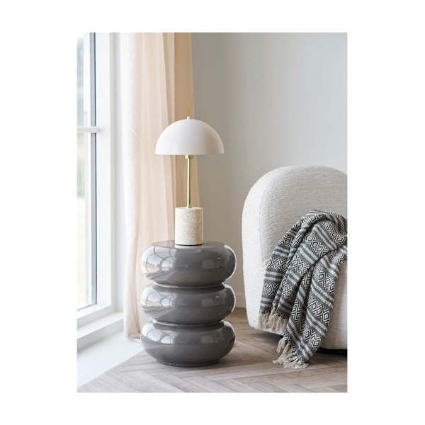 Bež namizna svetilka s kovinskim senčilom (višina 45 cm) Sheffield – House Nordic-image-1