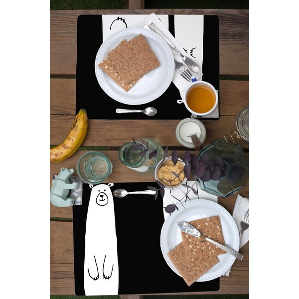 Komplet 2 pogrinjkov Little Nice Things Bears-image-1