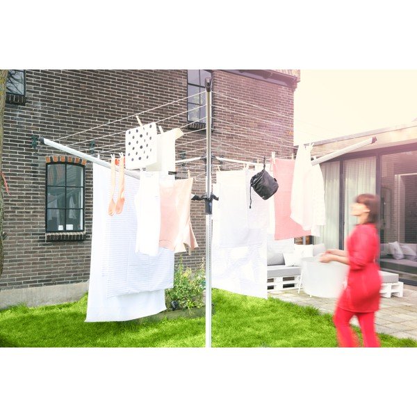 Vrtno stojalo za sušenje perila v srebrni barvi 50 m Lift-o-Matic Advance – Brabantia-image-4