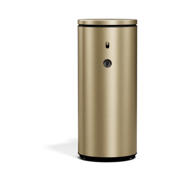 Jeklen avtomatski dozirnik za milo v mat zlati barvi 266 ml – simplehuman-image-1