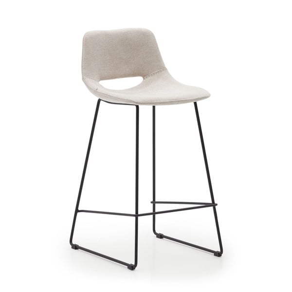 Bež barski stoli v kompletu 2 ks (višina sedeža 65 cm) Zahara – Kave Home