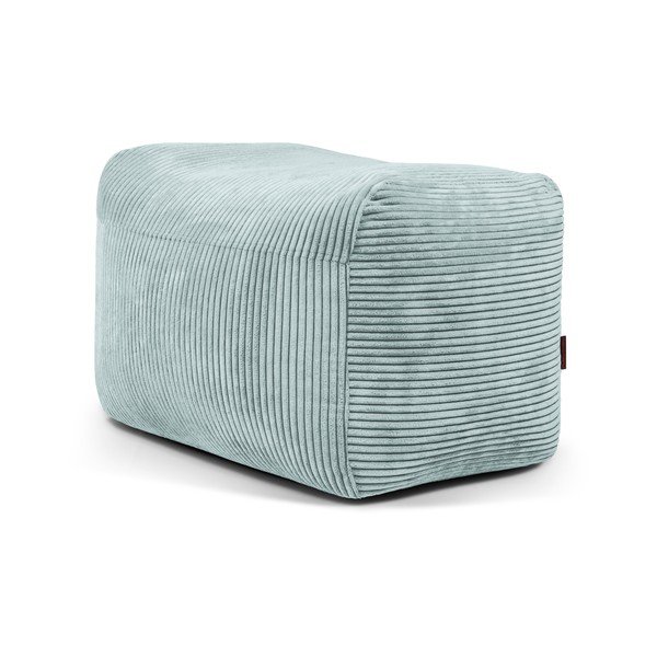 Mentolno zelena vreča za sedenje iz rebrastega žameta Plus 70 Lounge – SLOWDOWN