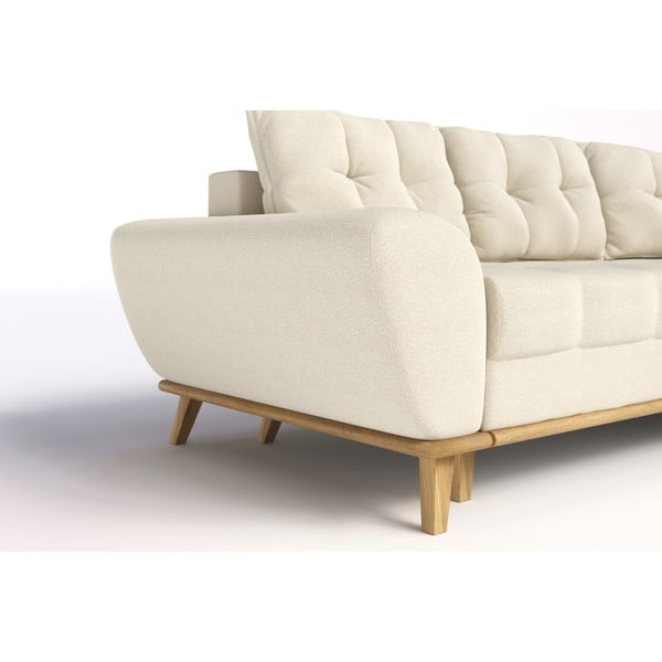 Kremno bela raztegljiva kotna sedežna garnitura (desni kot) Balitco – Ropez-image-4