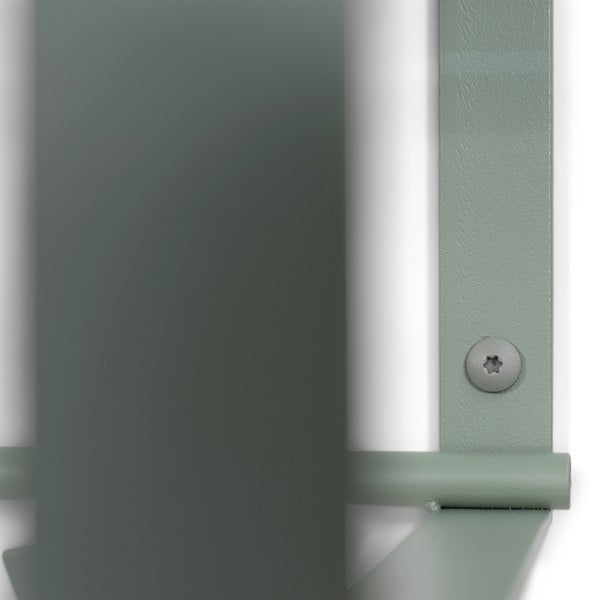 Prašno zelen kovinski stenski obešalnik s polico 100 cm Rex – Spinder Design-image-4