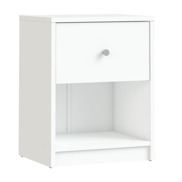 Bela nočna omarica s policami May - Tvilum-image-2