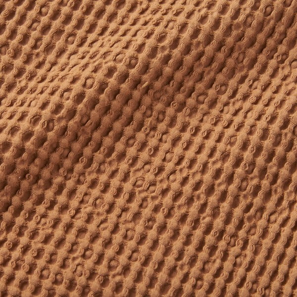 Rjava bombažna odeja 150x200 cm Jaipur Chunky Waffle – Pineapple Elephant-image-3