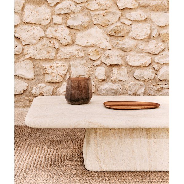 Betonska vrtna klubska mizica 70x140 cm Drasi – Kave Home-image-2
