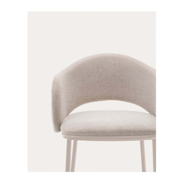 Kremno bel barski stol (višina sedeža 65 cm) Maina – Kave Home-image-2