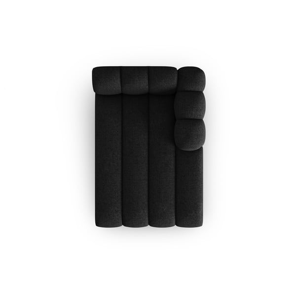 Črno-antracitno siv ležalnik (desni kot) Lupine – Micadoni Home-image-2