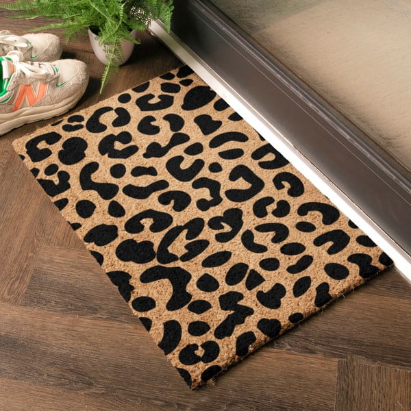 Predpražnik iz kokosovih vlaken 40x60 cm Leopard – Artsy Doormats-image-1