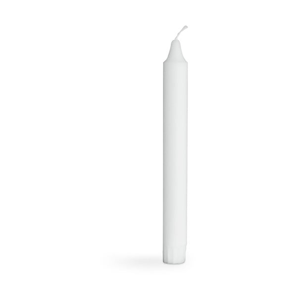 10-delni komplet belih dolgih sveč Kähler Design Candlelights, višina 20 cm