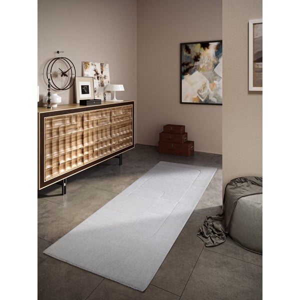 Kremno bel ročno tkan volnen tekač 80x250 cm Charlotte – Villeroy&Boch-image-1