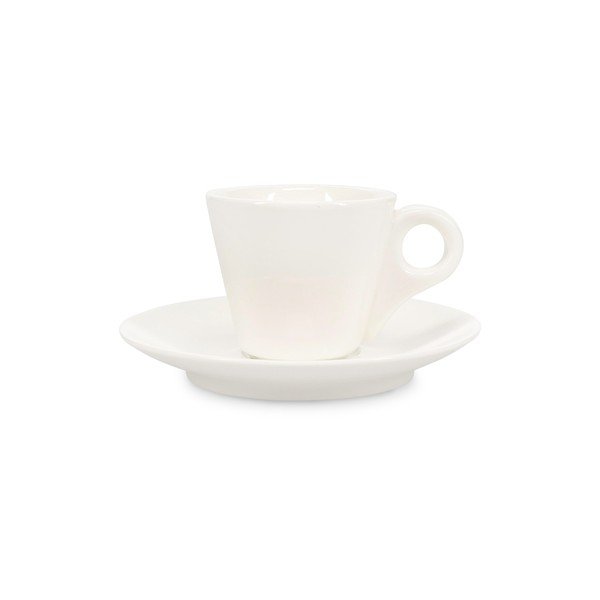 Bela porcelanasta skodelica za espresso 80 ml Barista – BonBistro-image-2