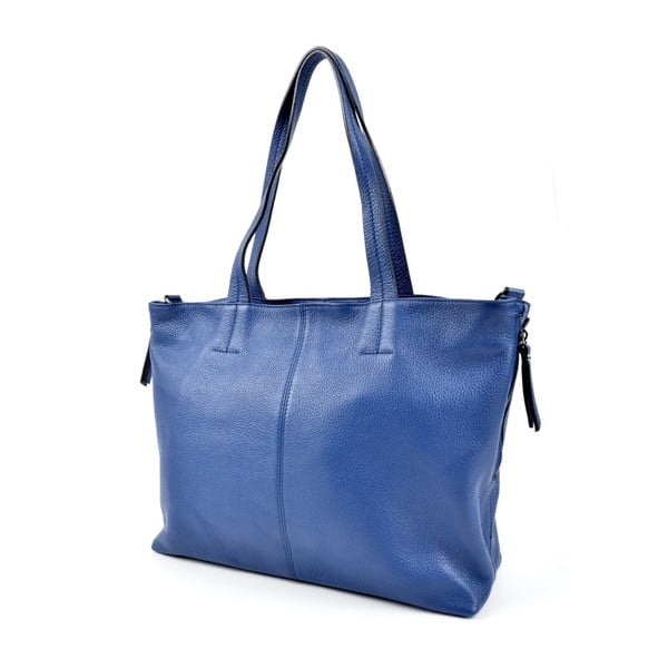 Modra usnjena torbica Roberta M Awero Blu-image-2