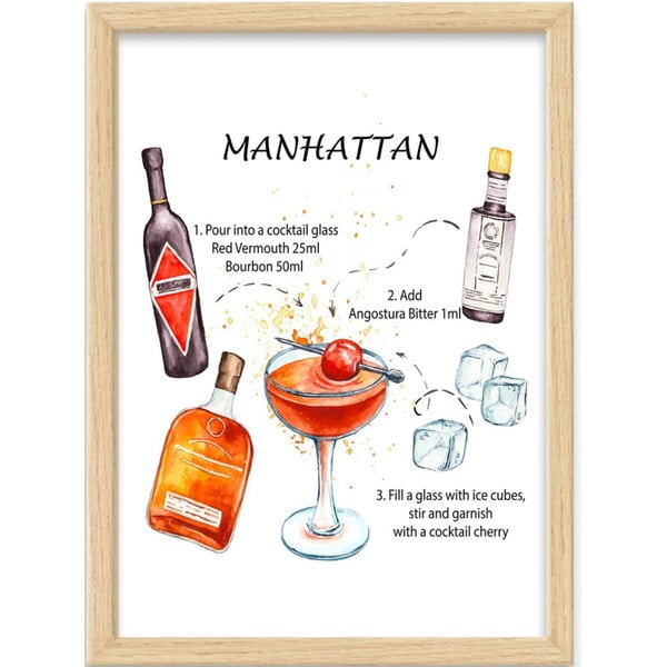Slika 40x55 cm Manhattan – Wallity